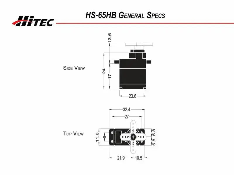 Hitec HS-65HB Mighty Karbonite Gear Feather Servo Hitec RCD USA