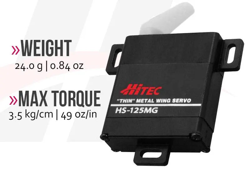 Hitec HS-125MG Slim Metal Gear Wing Servo Hitec RCD USA