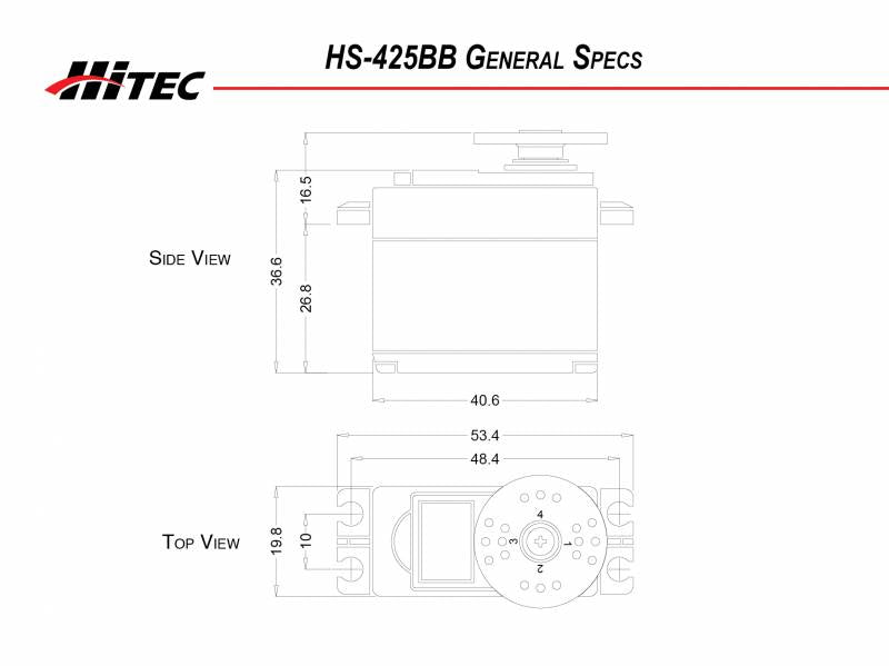 Hitec HS-425BB Deluxe Ball Bearing Servo