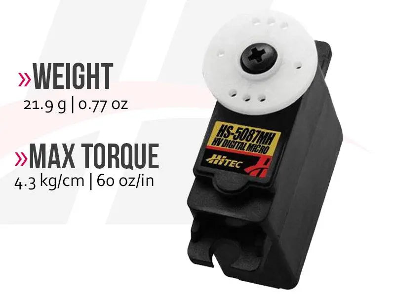 Hitec HS-5087MH HV Premium Digital Metal Gear Micro Servo Hitec RCD USA