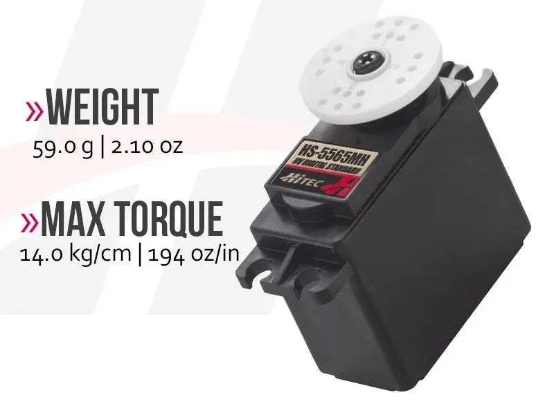 Hitec HS-5565MH Economical High Voltage High Speed Coreless Metal Gear Digital Sport Servo Hitec RCD USA
