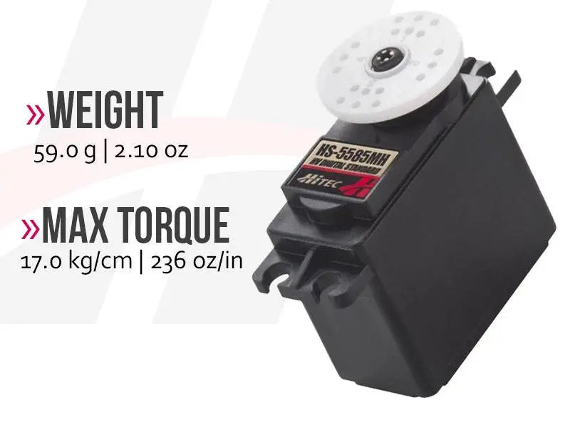 Hitec HS-5585MH Economical High Voltage High Torque Coreless Metal Gear Digital Sport Servo Hitec RCD USA