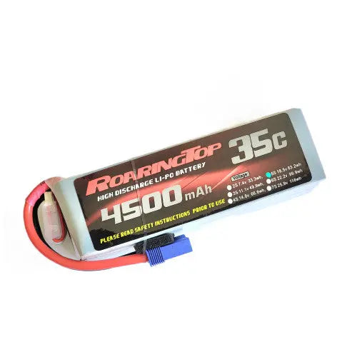 Roaring Top 4500mAh 5s (18.5v) 35C Lipo Battery (EC5) Roaring Top