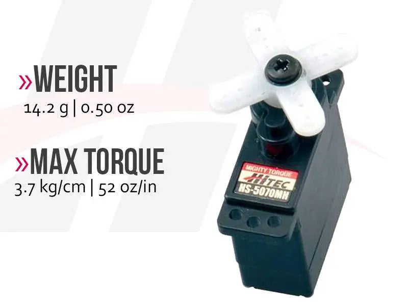 Hitec HS-5070MH Ultra Torque, Metal Gear Feather Servo Hitec RCD USA
