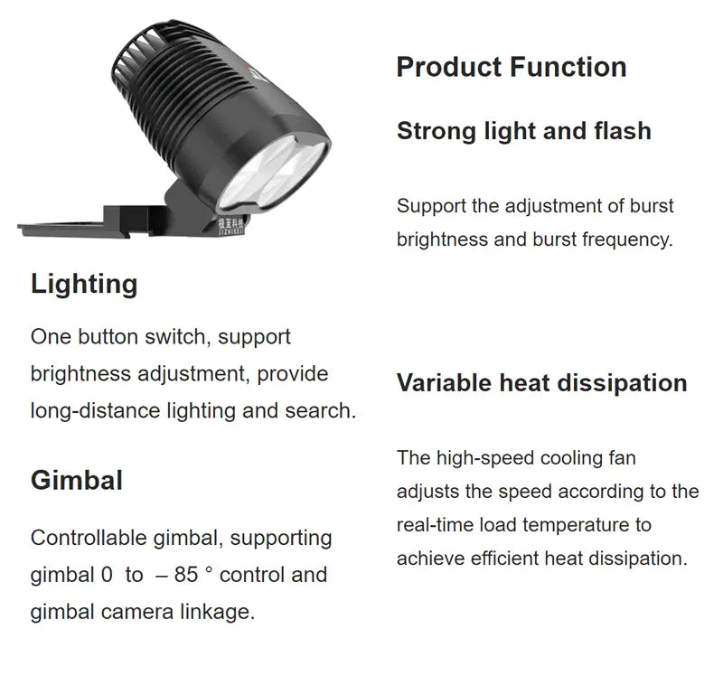 JZ T60 Spotlight for DJI Matrice 30/30T Drone JZ
