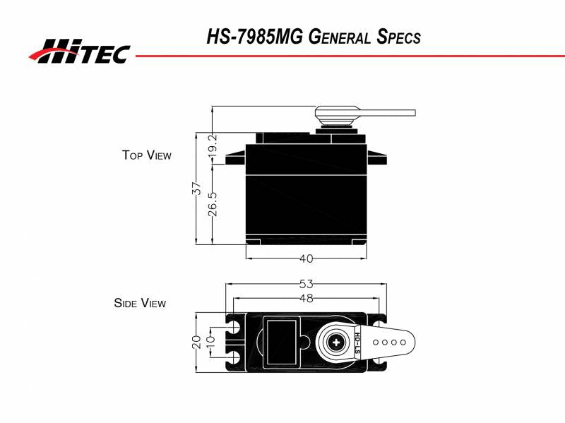 Hitec HS-7985MG High Torque Metal Gear Coreless Premium Digital Servo