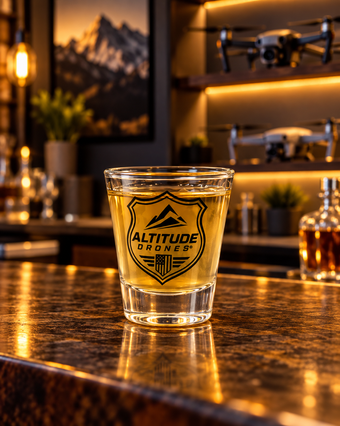 Altitude Drones Shot Glass