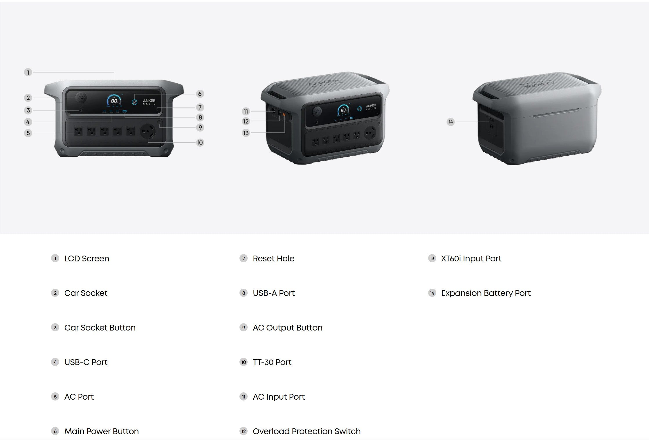 Anker SOLIX C2000 Gen 2 Portable Power Station - 2,048Wh | 2,400W