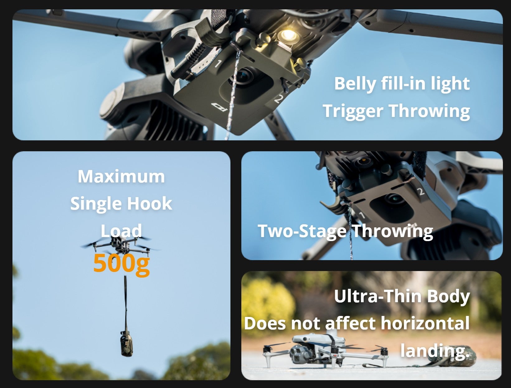 CZI TH2 Throwing Hook/Drop System for DJI Matrice 4 Series Drones