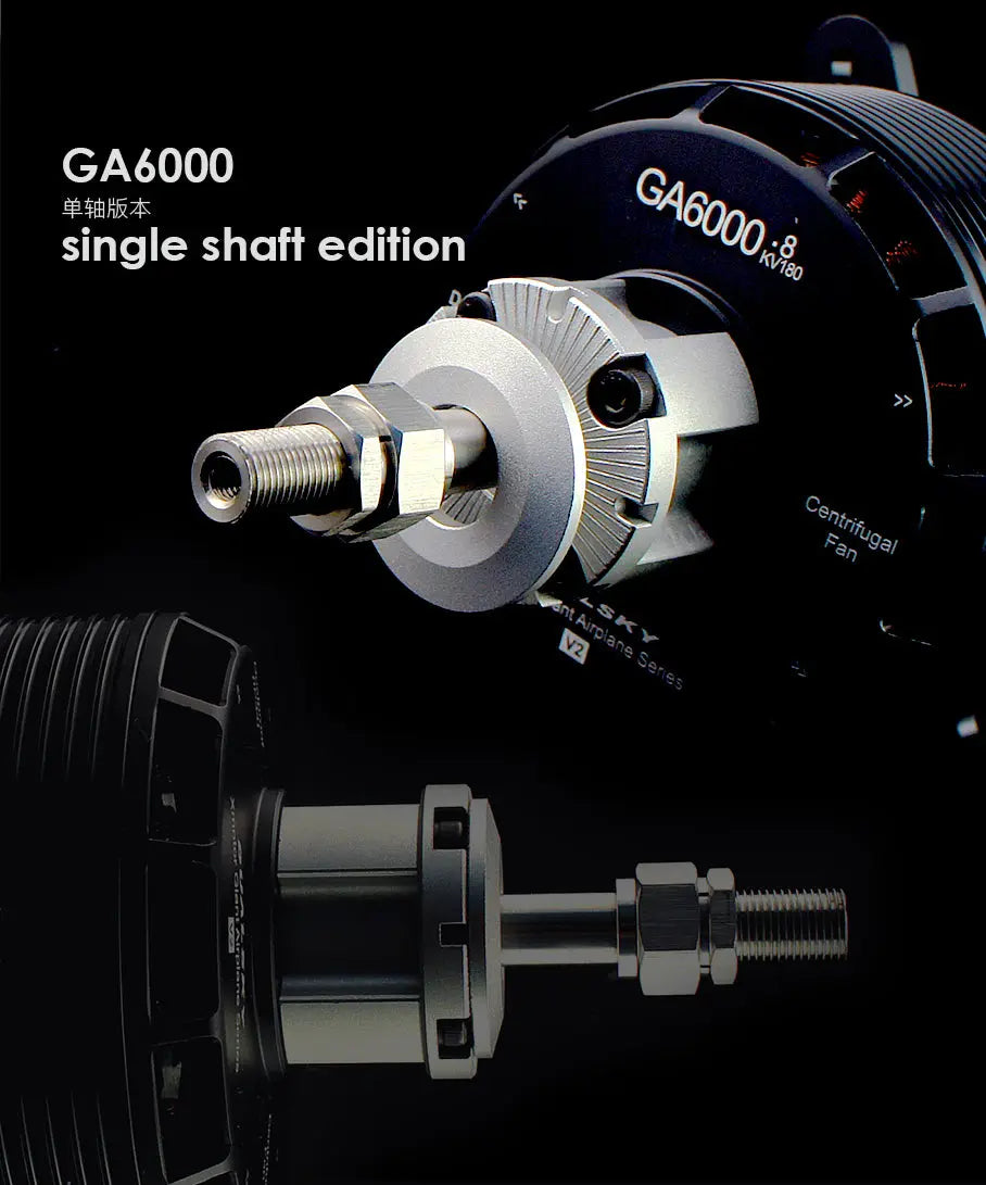 Dualsky GA6000.S Single Shaft Edition Brushless Airplane Motor (60cc) Dualsky