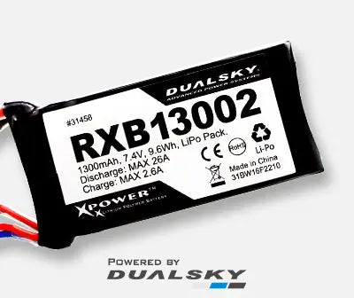 Dualsky RXB Receiver (RX) LiPo Battery Pack Dualsky