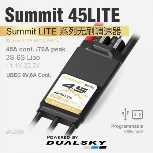 Dualsky Summit Lite 45A Brushless ESC Dualsky
