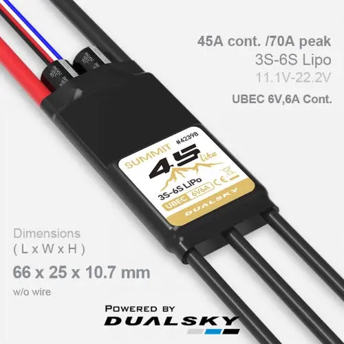 Dualsky Summit Lite 45A Brushless ESC Dualsky