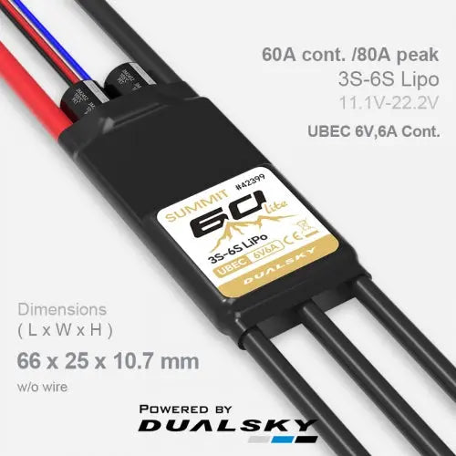 Dualsky Summit Lite 60A Brushless ESC Dualsky