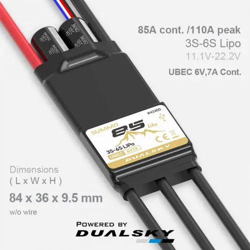 Dualsky Summit Lite 85A Brushless ESC Dualsky