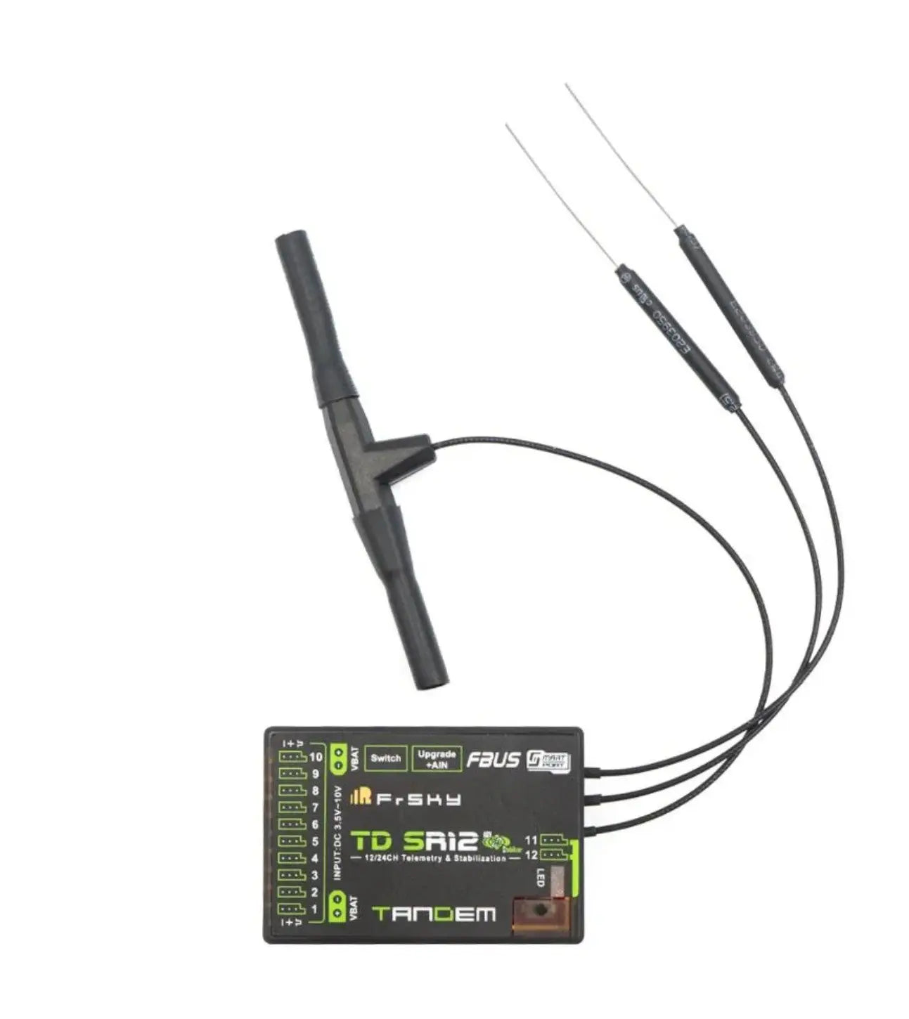 FrSky Tandem TD SR12 Dual Band Stabilized Receiver with 12 Channel Ports FrSky