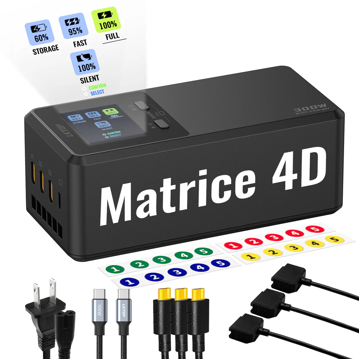 LKTOP 300W Charging Hub for DJI Matrice 4D/4TD Series