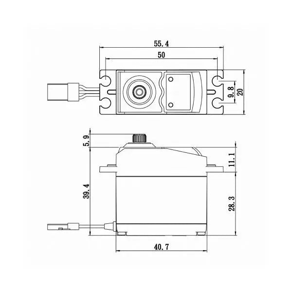 Savox SC-0252MGP Standard Digital Servo w/ Soft Start Savox