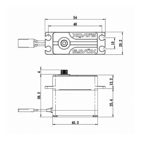Savox SV-1280SGP HV Coreless Steel Gear Monster Torque Servo with Soft Start Savox