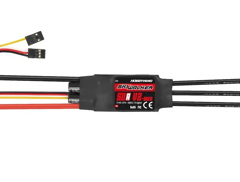 HobbyWing Skywalker V2 PLUS Series 50A UBEC ESC HobbyWing