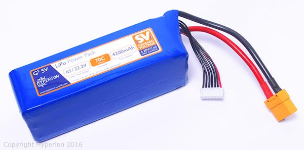 Hyperion G5 6s Lipos (22.2v)