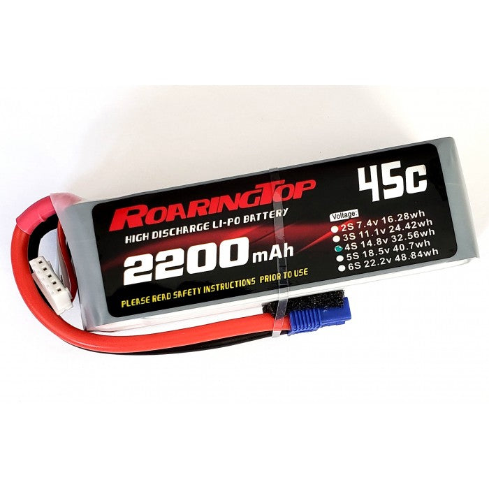 Roaring Top 45c Lipos - Altitude Hobbies