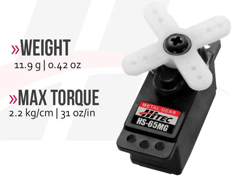 Hitec HS-65MG Mighty Metal Gear Feather Servo Hitec RCD USA