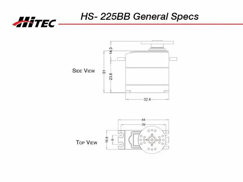 Hitec HS-225BB Mighty Mini Servo Hitec RCD USA