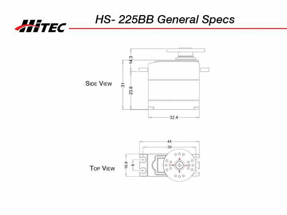 Hitec HS-225BB Mighty Mini Servo