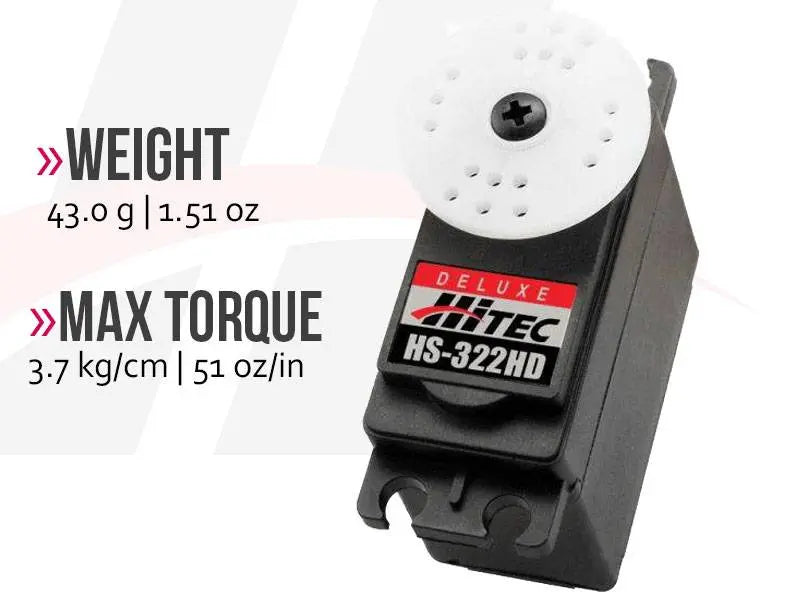 Hitec HS-322HD Standard Heavy Duty Servo Hitec RCD USA