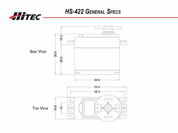 Hitec HS-422 Deluxe Standard Servo