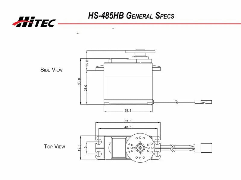 Hitec HS-485HB Deluxe HD Ball Bearing Servo Hitec RCD USA