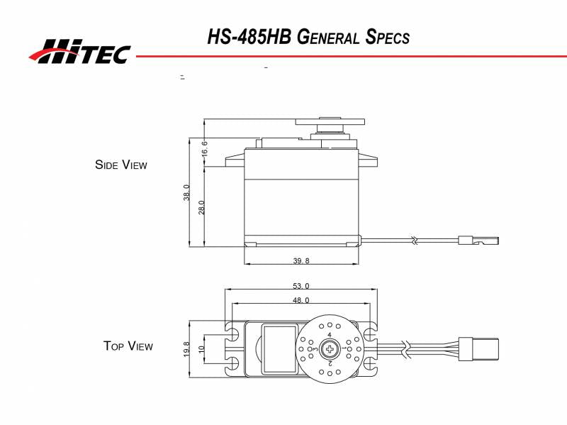 Hitec HS-485HB Deluxe HD Ball Bearing Servo