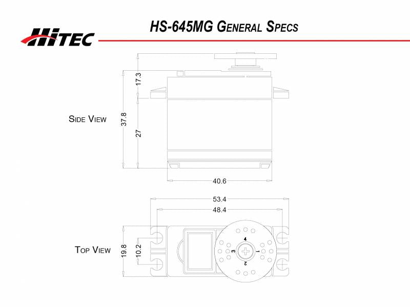 Hitec HS-645MG High Torque Metal Gear Servo