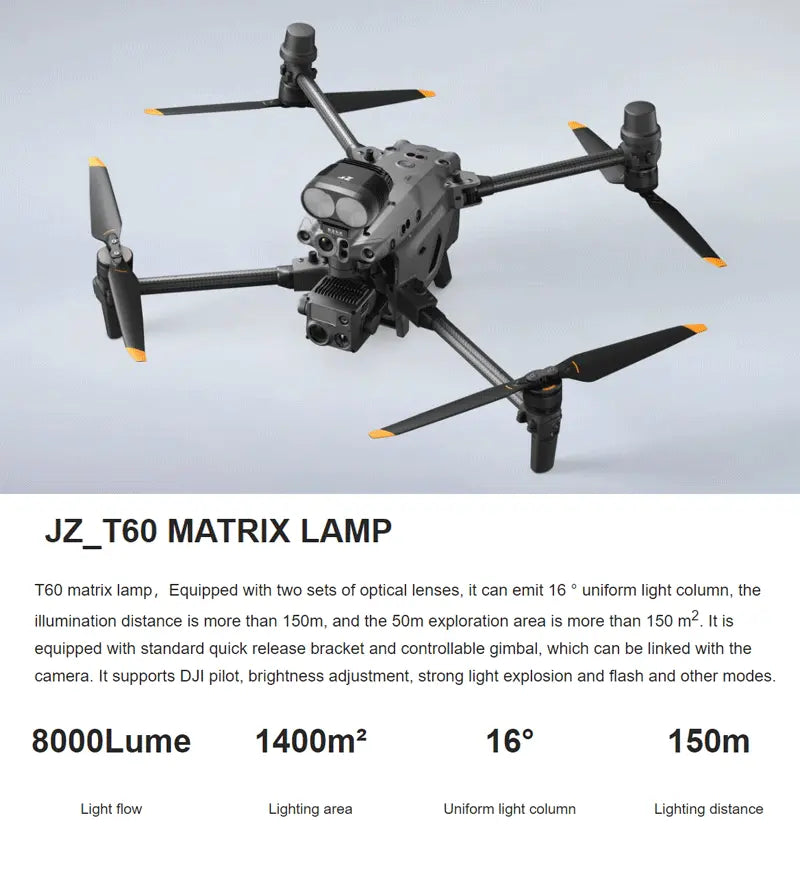 JZ T60 Spotlight for DJI Matrice 30/30T Drone JZ