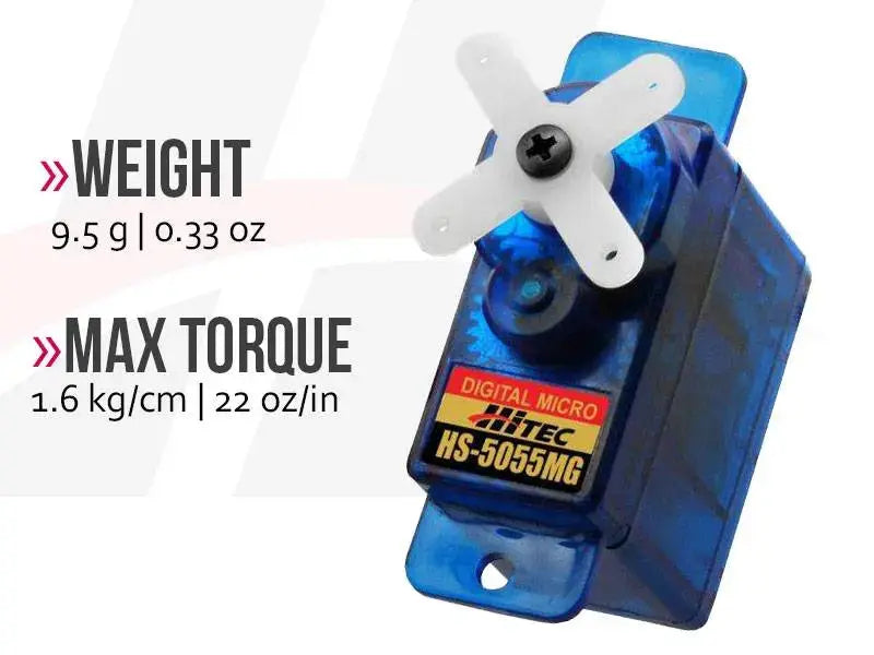 Hitec HS-5055MG Economy Metal Gear Feather Servo Hitec RCD USA
