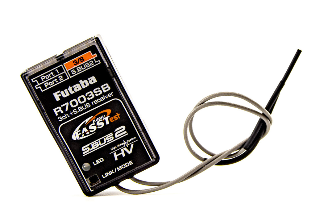 Futaba R7003SB FASST 2.4GHz 3-Channel Bi-Directional High Voltage Receiver