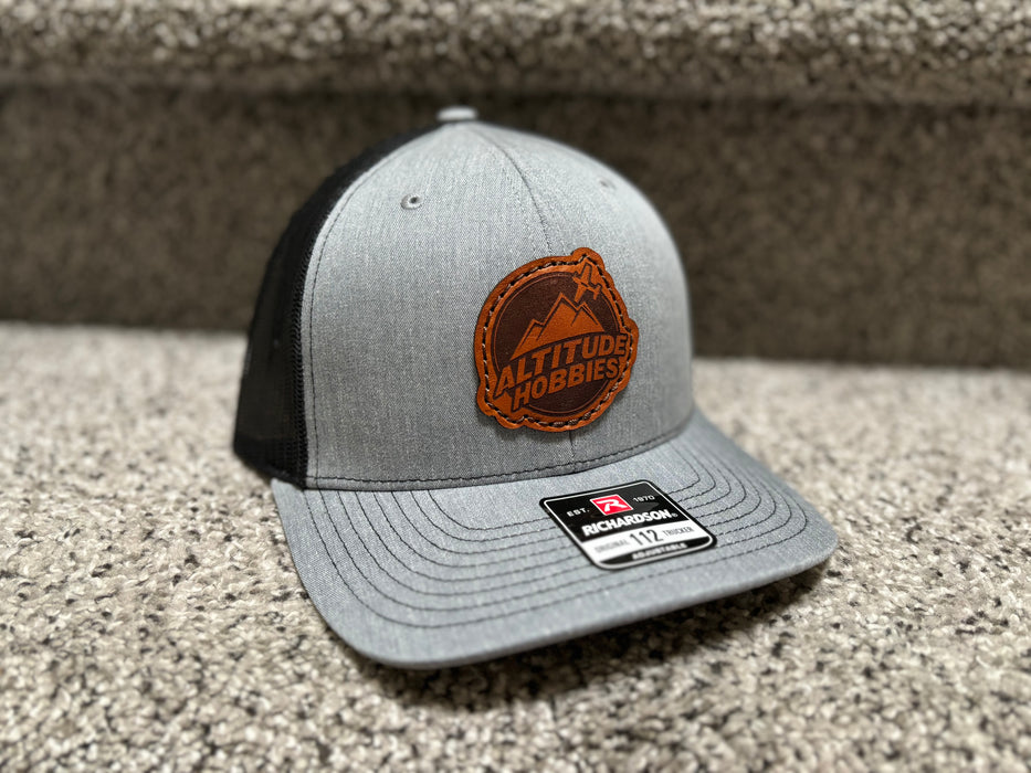 Altitude Hobbies Leather Patch Hat (Heather Gray/Black)