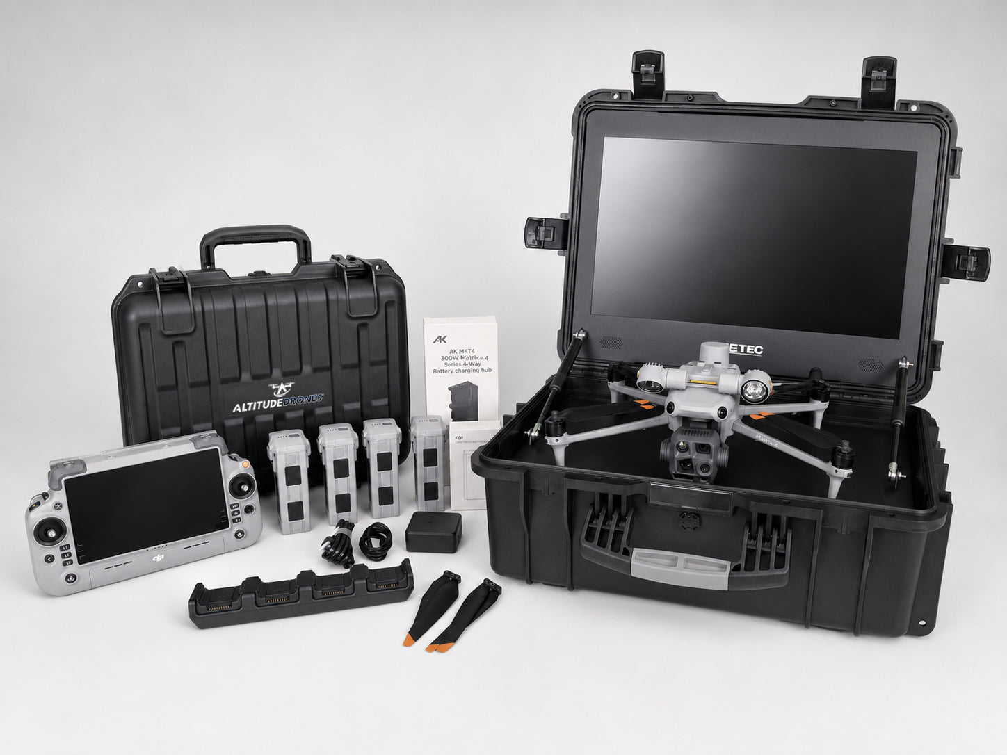 DJI Matrice 4T drone deer recovery bundle mobile ops with monitor from Altitude Drones. Everything needed for a complete deer recovery setup