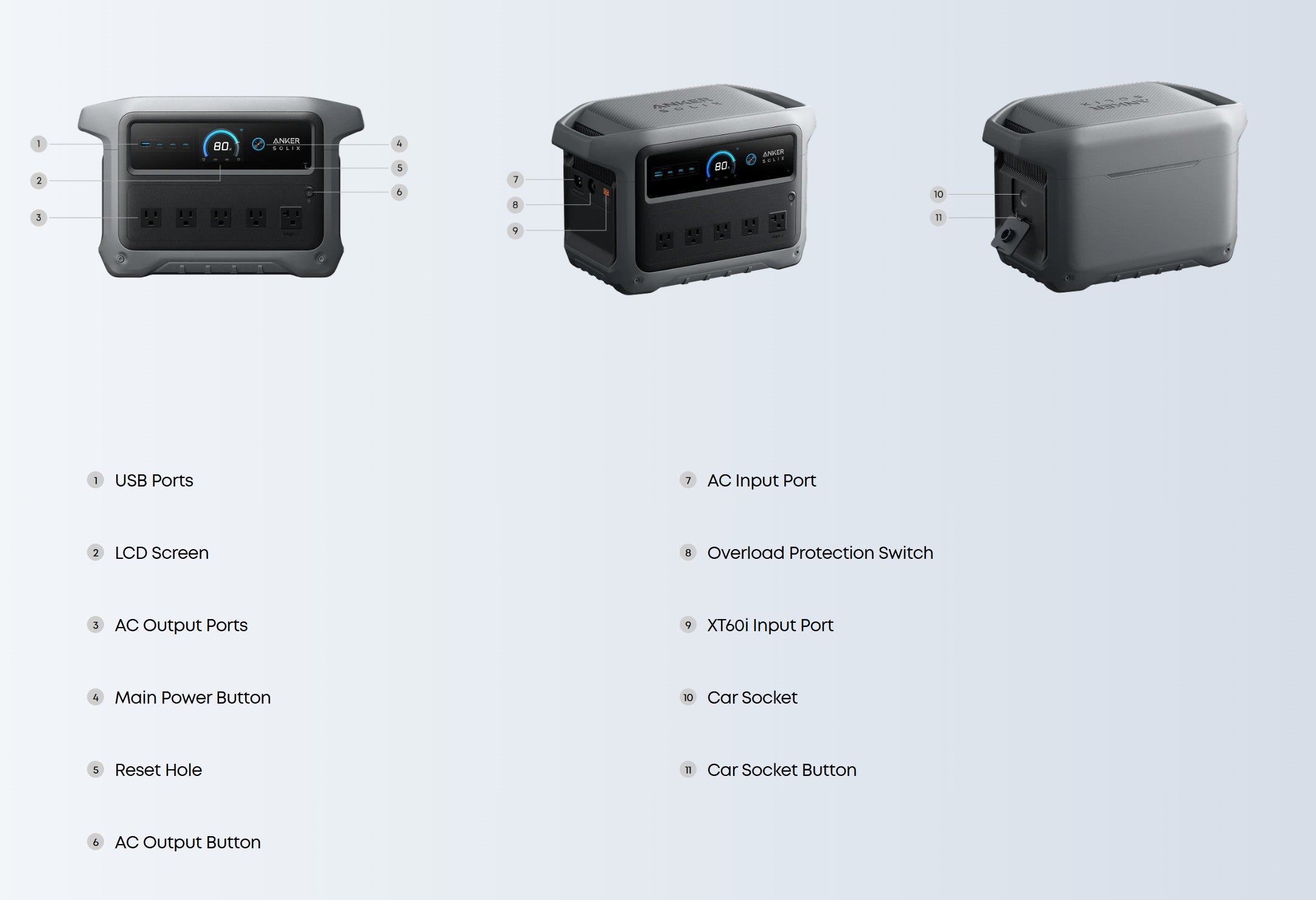 Anker SOLIX C1000 Gen 2 Portable Power Station - 1,024Wh | 2,000W