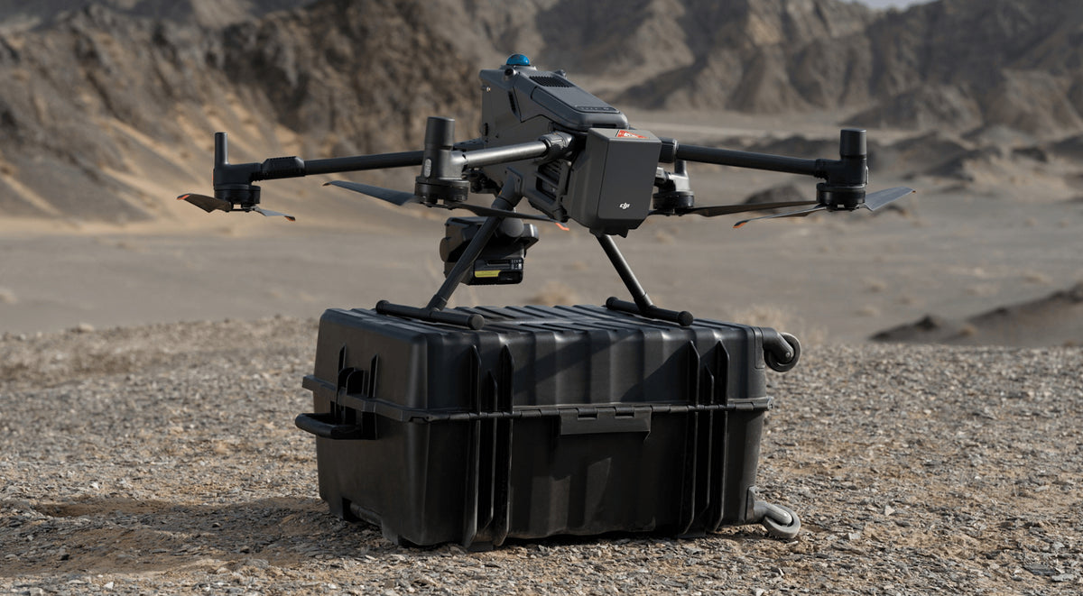 DJI AP100 Parachute System for Matrice 400 in use on drone from Altitude Drones