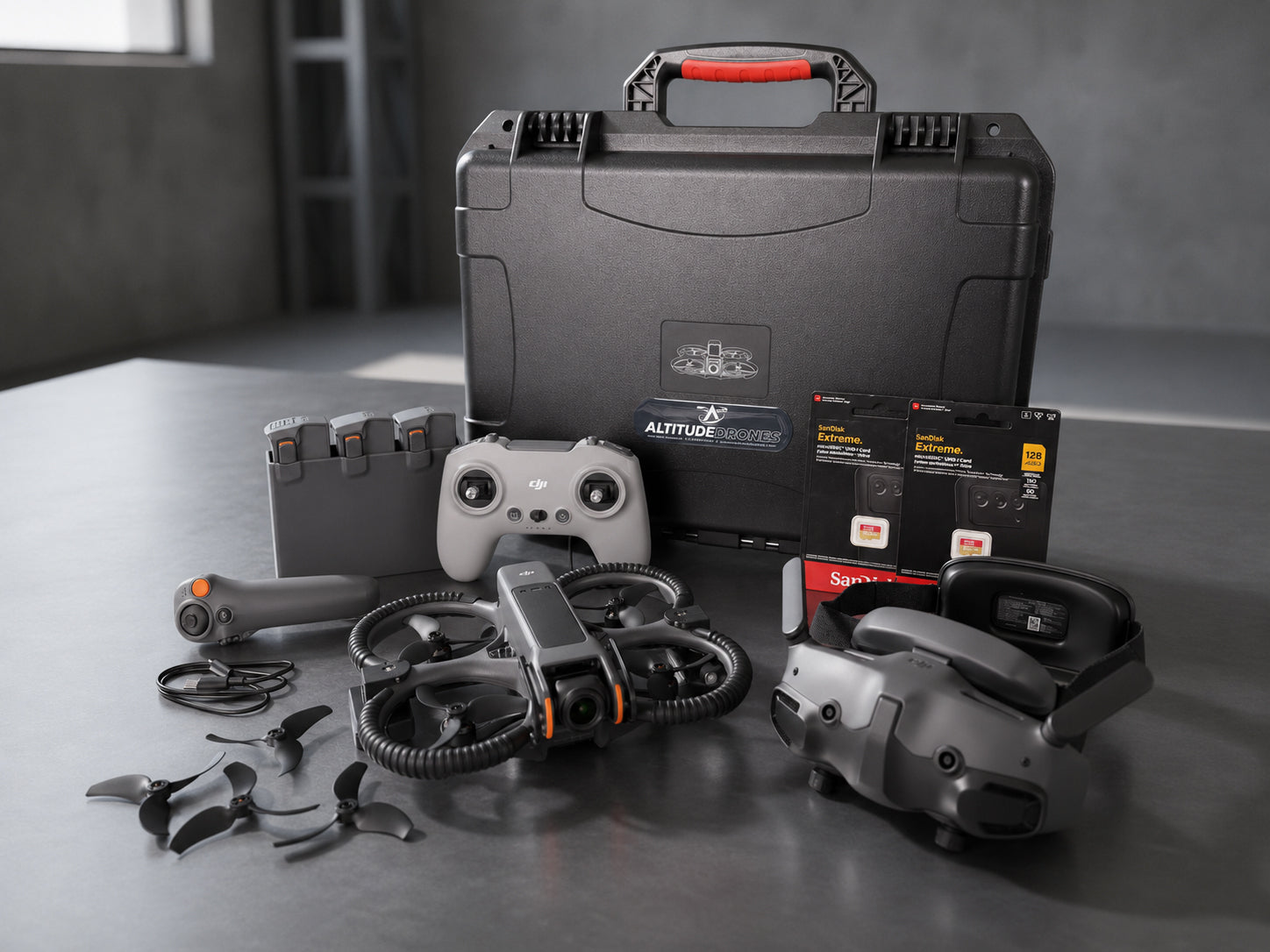 DJI Avata 2 Public Safety Combo from Altitude Drones. Everything you need for a tactical interior drone