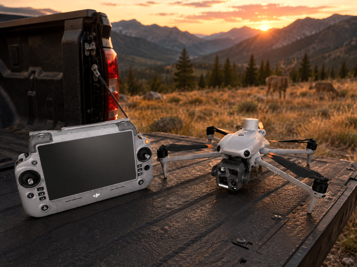 DJI Matrice 4T from Altitude Drones being used for drone deer recovery