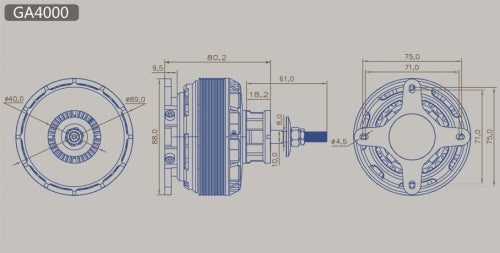 Dualsky GA4000 Brushless Airplane Motor
