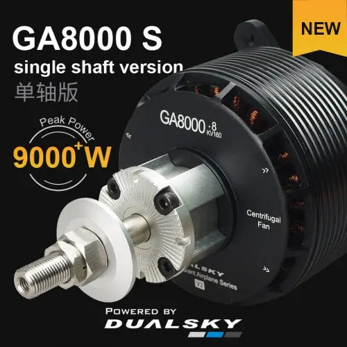 Dualsky GA8000.S Single Shaft Edition Brushless Airplane Motor (75-100cc) Dualsky