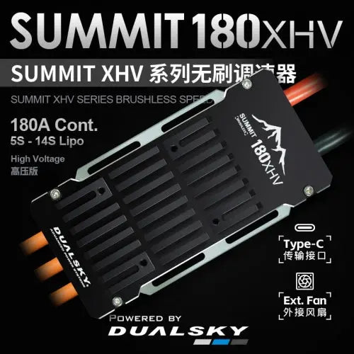 Dualsky Summit 180XHV Brushless ESC (5-14s) Dualsky