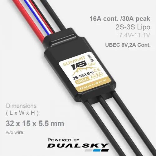 Dualsky Summit Lite 16A Brushless ESC Dualsky