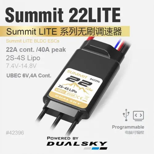 Dualsky Summit Lite 22A Brushless ESC Dualsky