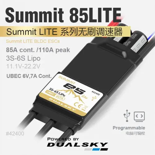 Dualsky Summit Lite 85A Brushless ESC Dualsky