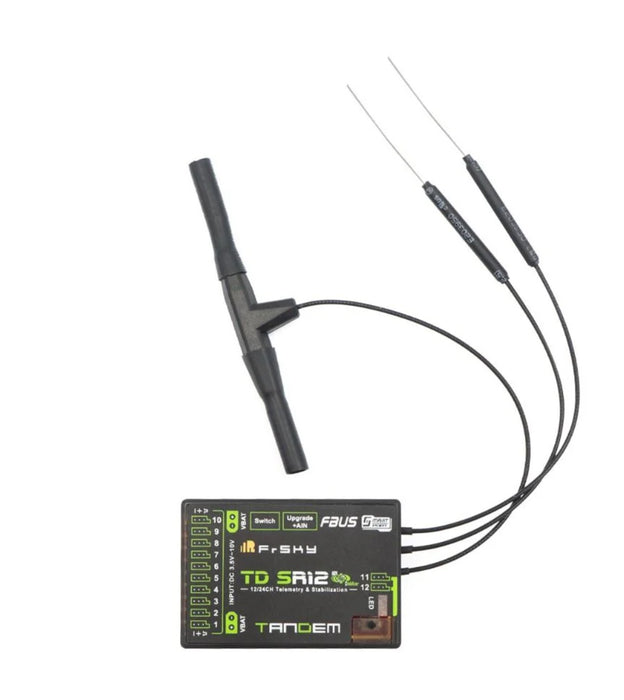 FrSky Tandem TD SR12 Dual Band Stabilized Receiver with 12 Channel Ports